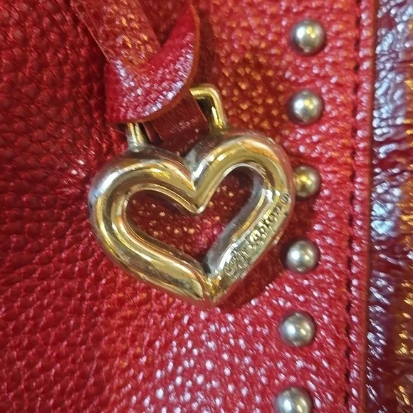 Brighton Andie Deep Burgundy Studded Pebbled Leather Shoulder Bag - Picture 2 of 16